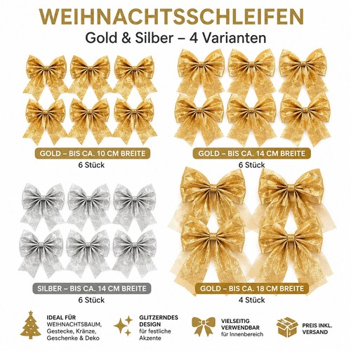 Weihnachtsschleifen deko - weihnachtsschleifen,