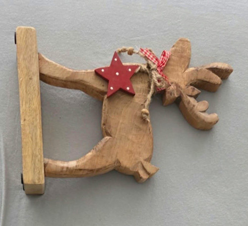 Holz rentier dekofigur - rentier,
