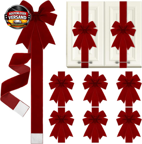 6er set weihnachtsschleifen - 6er-set,