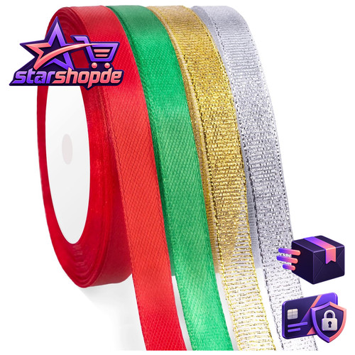 Geschenkband weihnachten 10mm - geschenkband,