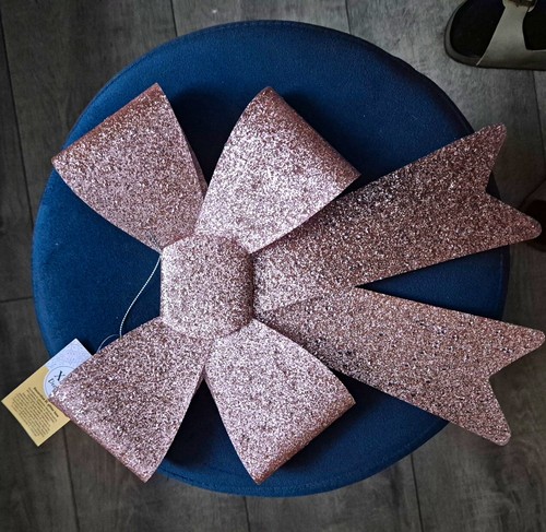 Schleife kunststoff glitzer - schleife,