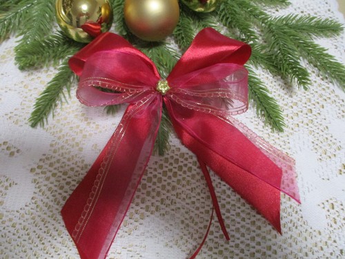 Deko schleifen rot - ,