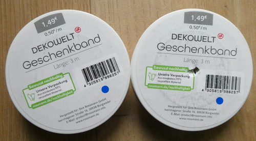 Weihnachten geschenkband 2x - -,