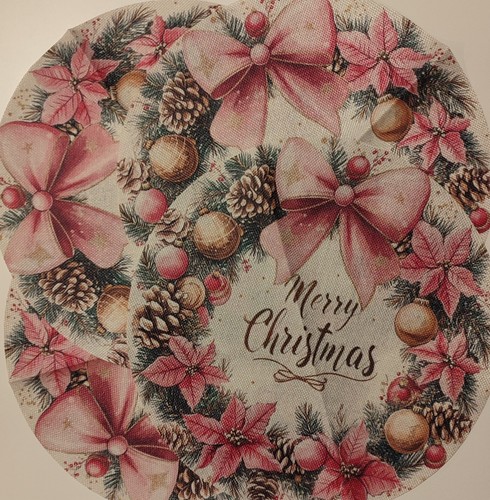 Tischset weihnachten rosa - tischset,