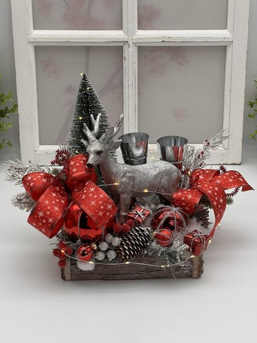 Weihnachtliche tischdekoration - weihnachtliche,