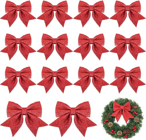 Weihnachtsschleifen rot 14er - weihnachtsschleifen,