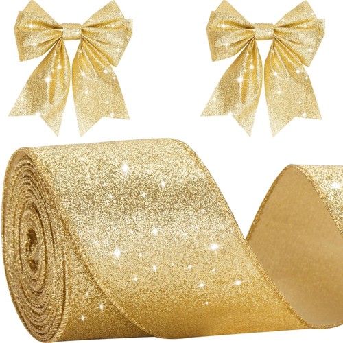Geschenkband gold mit - m,