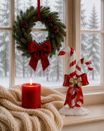 Dekoration zuckerstangen rote - dekoration,
